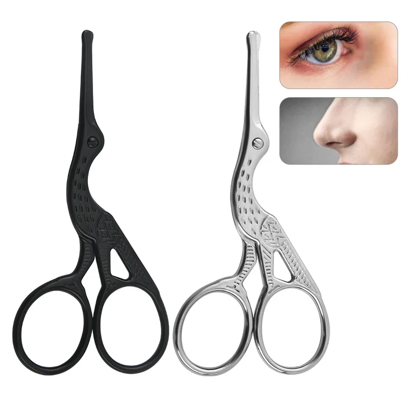 Forbici per naso a punta tonda Forbici per peli del naso Taglio dei peli del naso Forbici per peli del viso per uomo