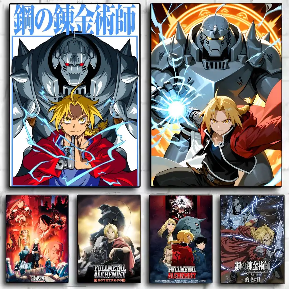 anime fantasy F-Fullmetal Alchemist Poster Wall Art Print Decorative Mural Home Decor Gift Unframed