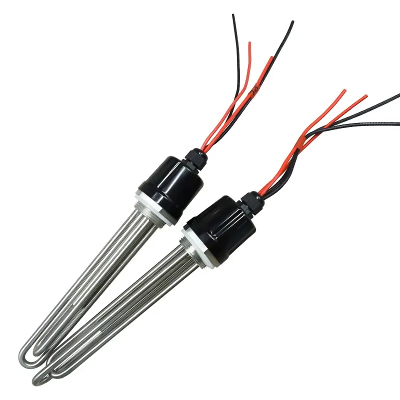 

500W stainless steel tubular resistance immersion solar water Dc heater 48v rod