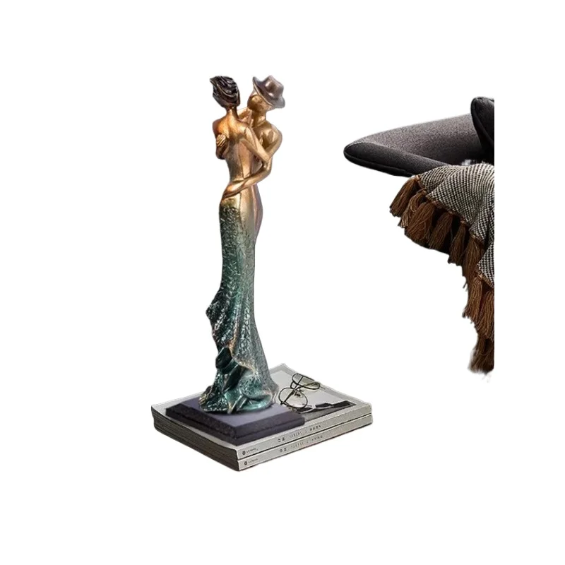 Modern entrance figure sculpture ornament, slender and slender ornament