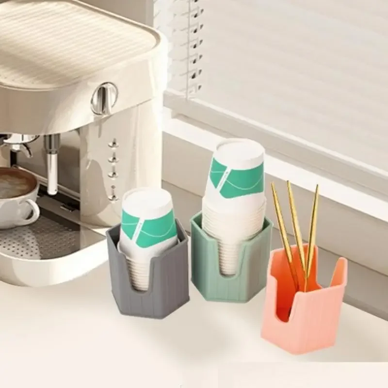 

Mouthwash Cups Holder Stackable Silicone Cup Dispenser For Bathroom Sink Counter Space-saving Mouthwash Cup Holder Small