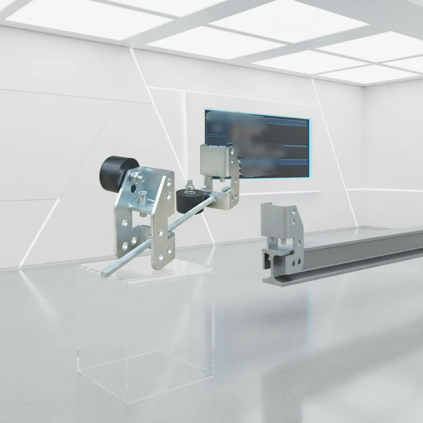 

I Beam Trolley Stopper Anti Collision Crane Trolley Bumper Rail Stop Shock Absorber Adjustable Clamp for Workshop