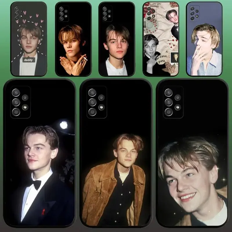 

Leonardo Dicaprio Young Phone Case for SamsungA 91,80,73,72,71,70,53,52,51,42,41,40,32,31,30,22,21,20,13 S 4G 5G Soft Black case