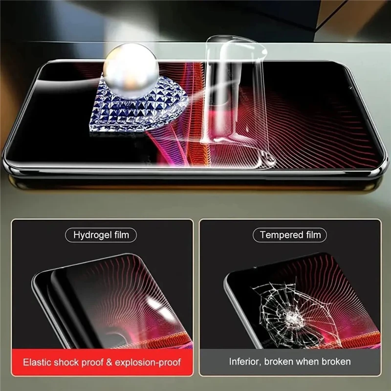 3 Piezas Película de Hidrogel HD para Motorola Edge 50 Pro 40 30 50 Ultra 20 Lite Protector de Pantalla para Motorola G84 G64 G54 G32 G72 G62 Película 2