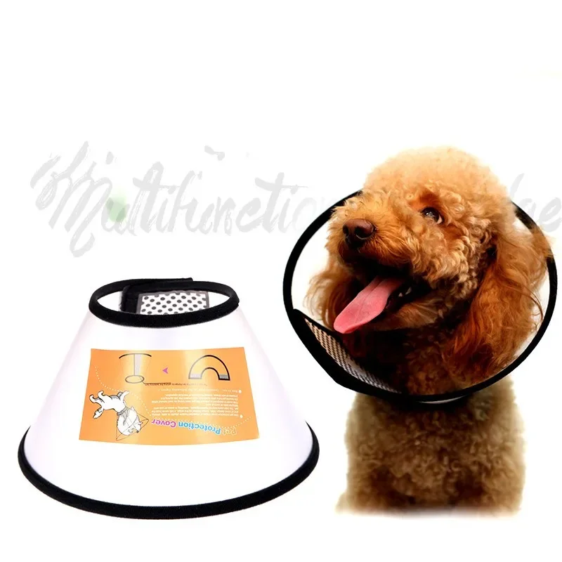 

Dog Cat Transparent Prevent Bite Protection Cover Wound Healing Cone Protective Pet Medical Collar