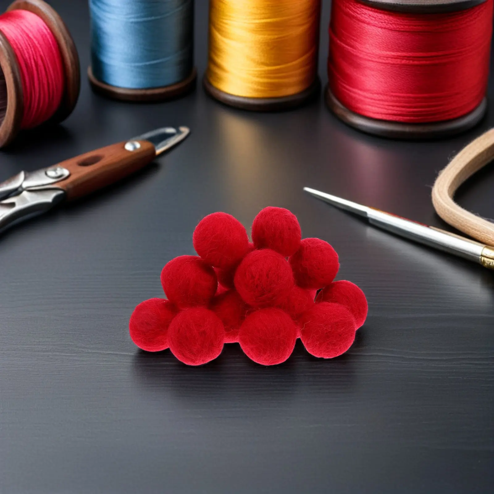 20pcs-25cm-red-mini-felt-balls-wool-pom-poms-for-crafts-diy-home-decoration-festival-tree-hanging-felted-ornaments-craft-kit