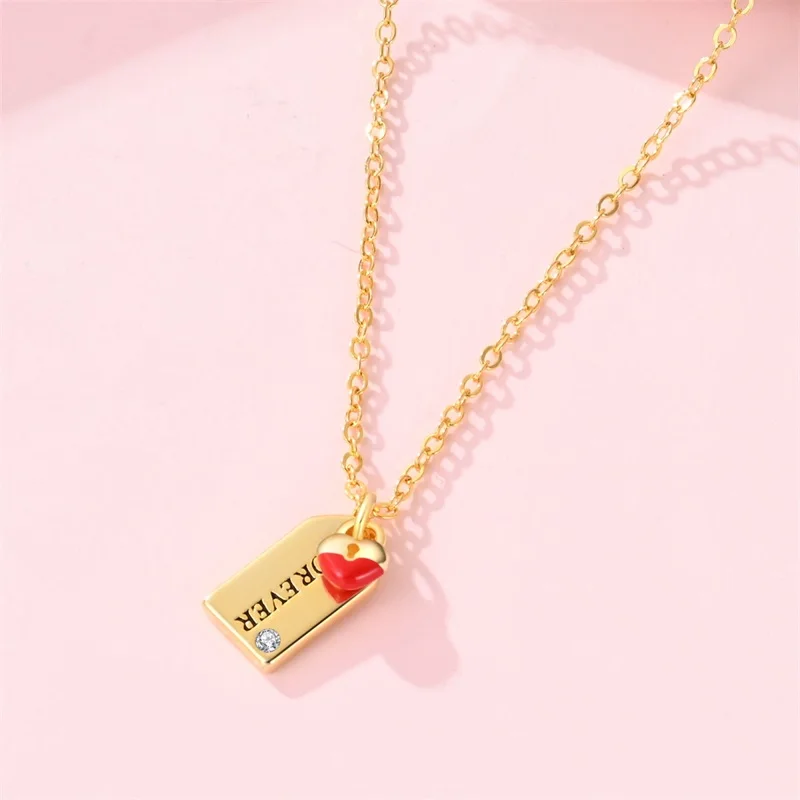 925 Sterling Silver Eternal Love Pendant Necklace For Women Romantic Forever Fashion Jewelry Anniversary Valentine's Day Gift