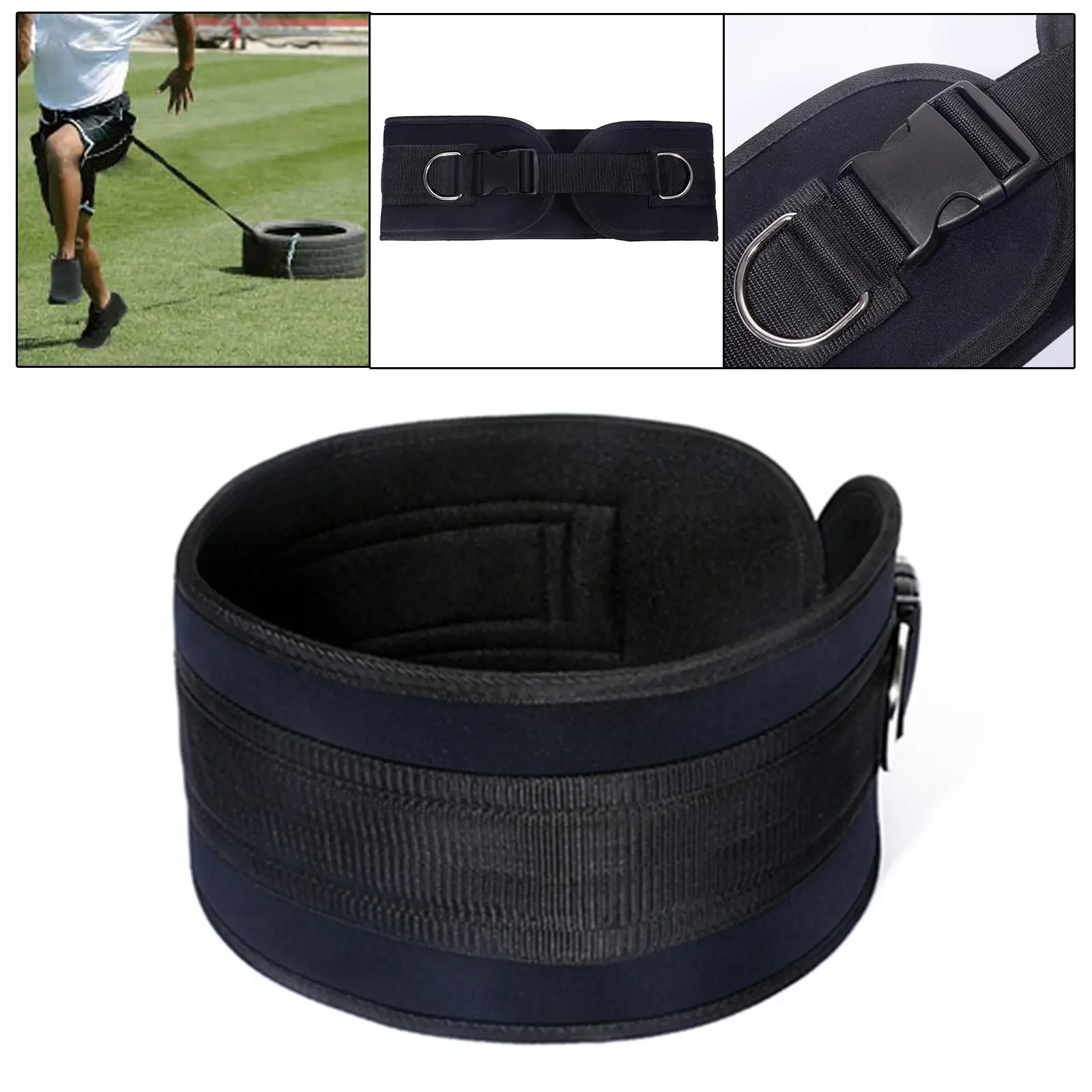 Running Training Resistance Band Belt, Power Strength Dragging Rope Waist Tyre Weight Bearing Gym Equipment