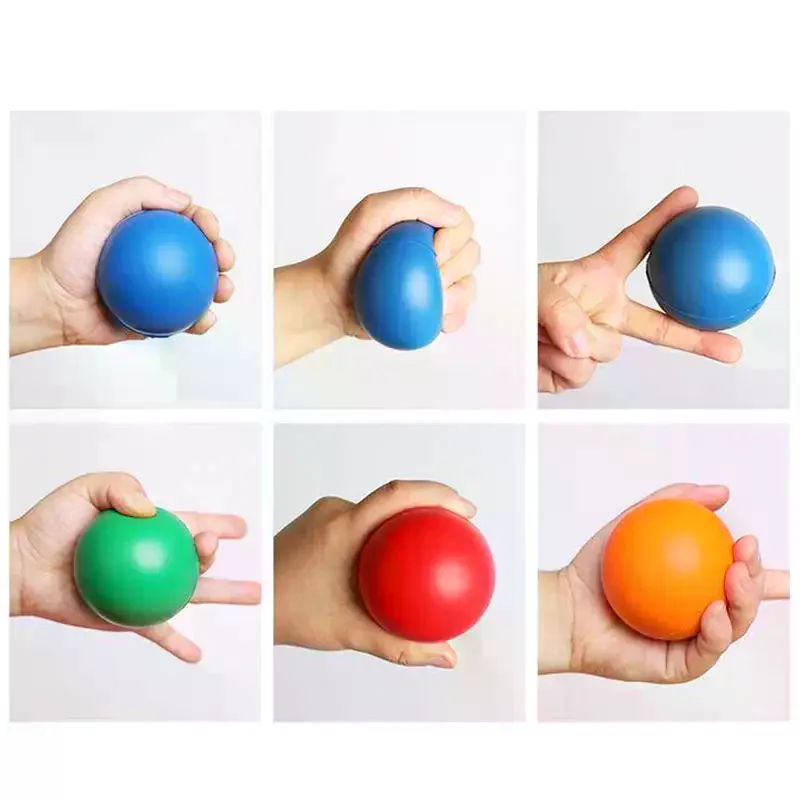 1PCS Grip Ball, Foam Ball, 7mm Pu Sponge Solid Ball, Stress Relief And Rehabilitation Ball, Smooth Solid Color Ball.
