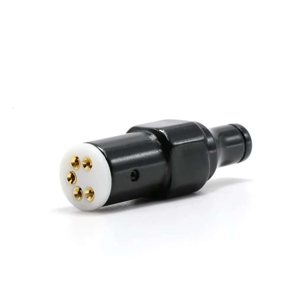 1 Stück HiFi Vinyl LP Phono 5-Pin DIN-Stecker 90-Grad-Buchse Weiblich DIN für AMP Audio Tonarmkabel Signalkabel – Detail 6