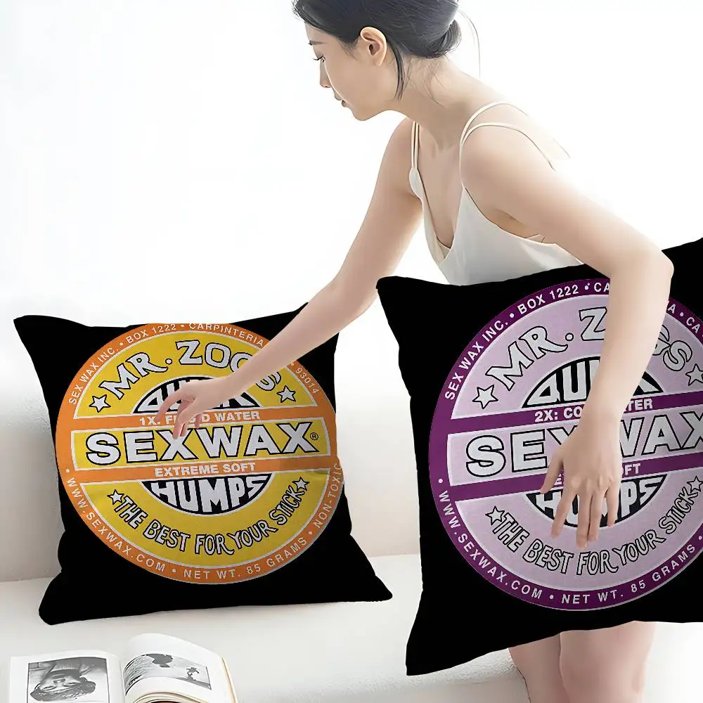 Mr Zogs Surfing Sex Wax Pillow Gift Home Office Decoration Pillow Bedroom Sofa Car Cushion CoverPillow Case
