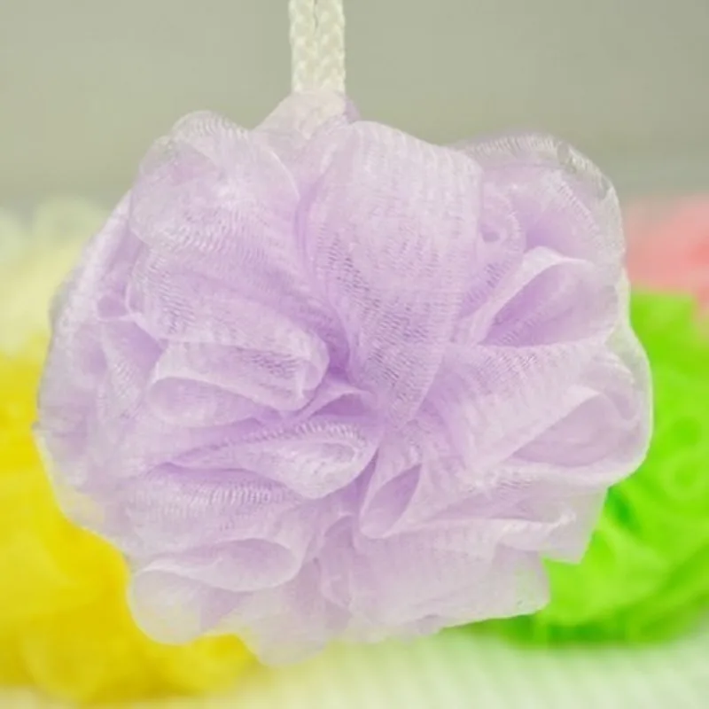 Bath Shower Soap Bubble Body Wash Exfoliate Puff Sponge Mesh Net Ball Body Scrubber Bath Sponge Bathroom Accessories Random