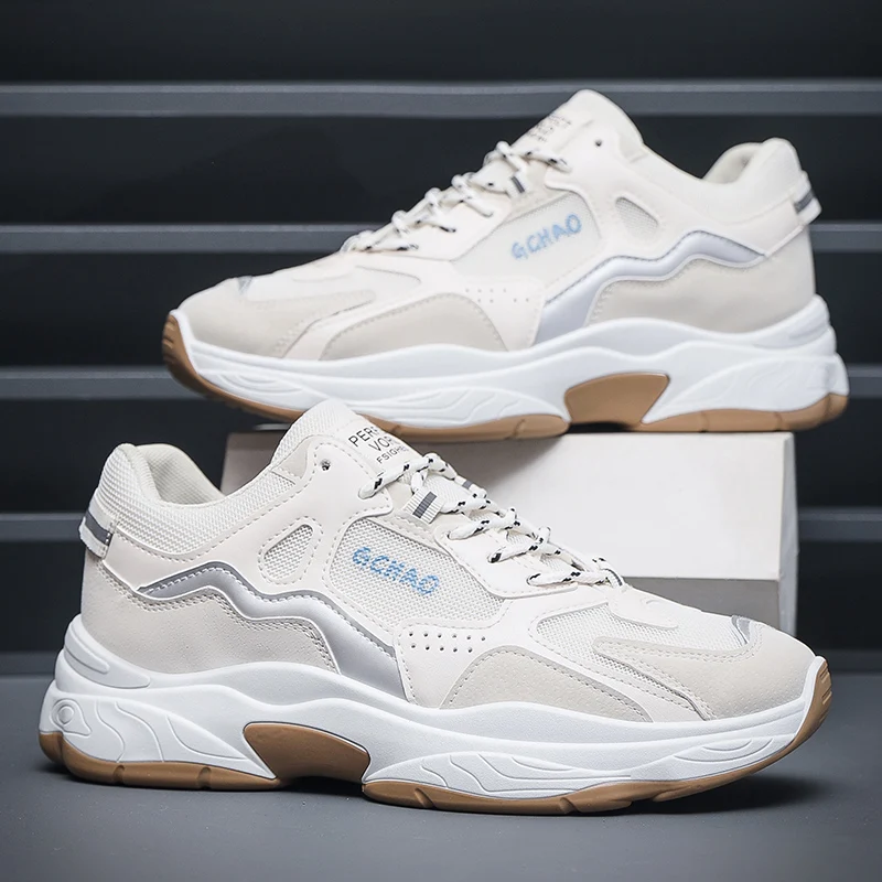 Chaussures de course décontractées respirantes pour hommes, printemps-été, semelle souple antidérapante, pour activités de plein air, course à pied, sport de vitesse, étudiants