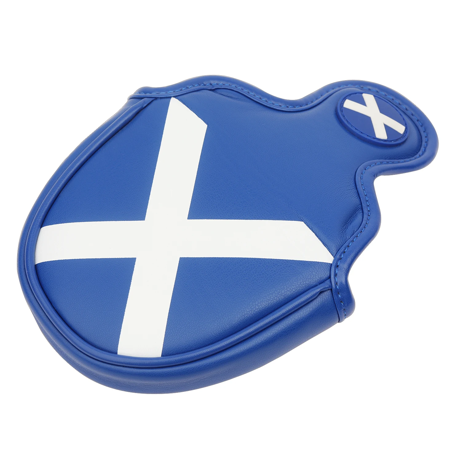 Scotland Flag Design Embroidered Printing Magnetic Closure Golf Club Headcover Mallet Putter Cover