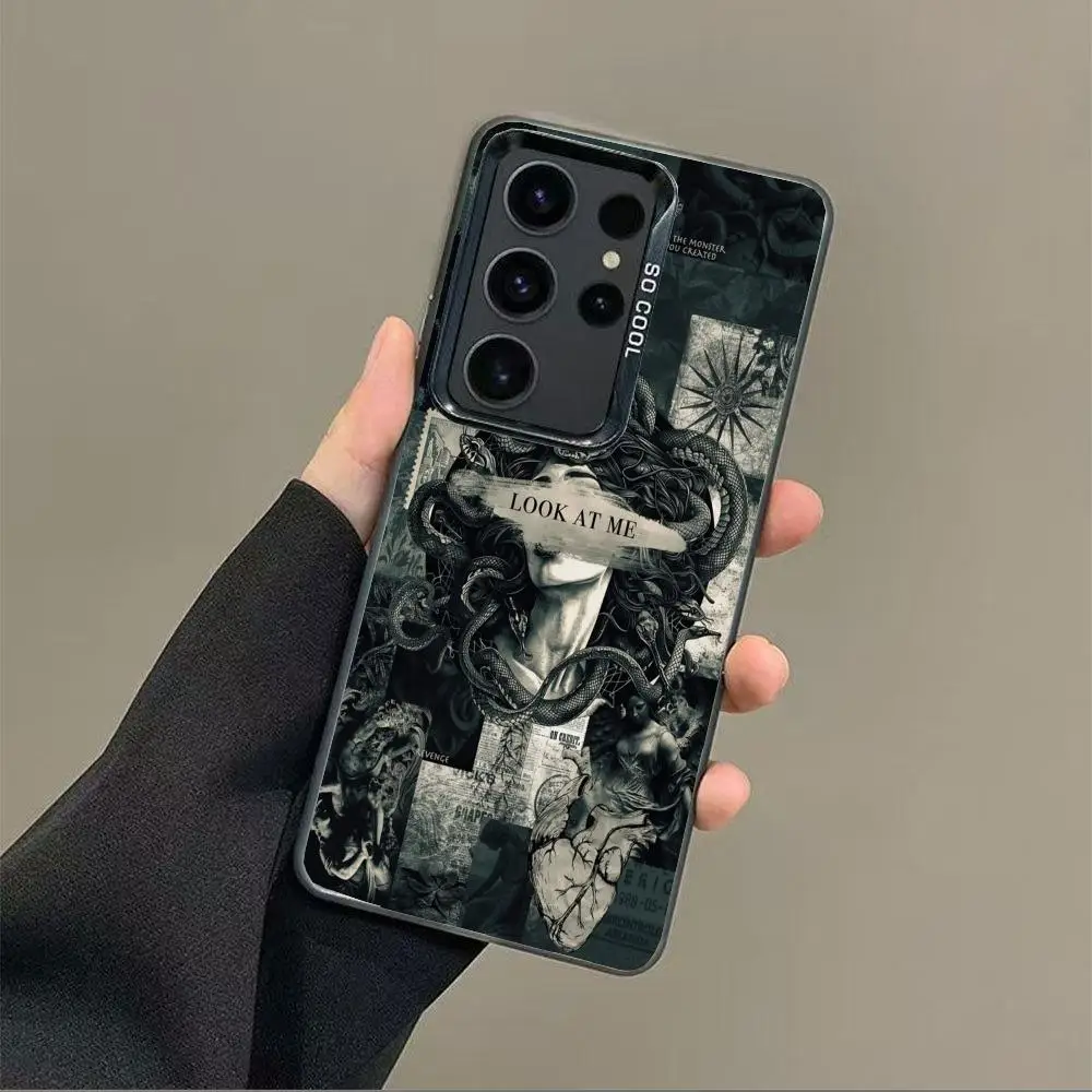 

Poster Snake case for Galaxy S25 S24 S23 S22 S21 S20 Ultra/ FE/Plus shock-proof rear cover anti-fingerprint