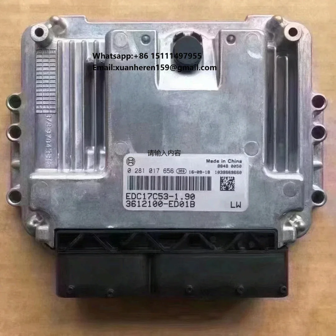 

For Boch System Computer Board ECU0281017656 3612100-ED01B EDC17C53-1.90 Drive System Parts for Great Wall Fengjun5 Hover H5H6