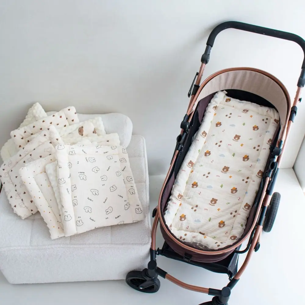 Cartoon Pattern Baby Stroller Cushion Stroller Accessories Baby Seat Cushion Pushchair Car Mat Seat Liner Car Seat