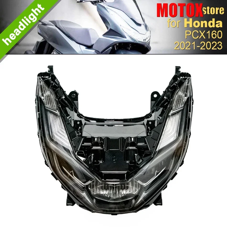 Motorcycle HeadLight Assembly Fit for HONDA PCX125 PCX150 PCX160 2021 2022 Front Headlamp LED Head Light PCX 125 150 160