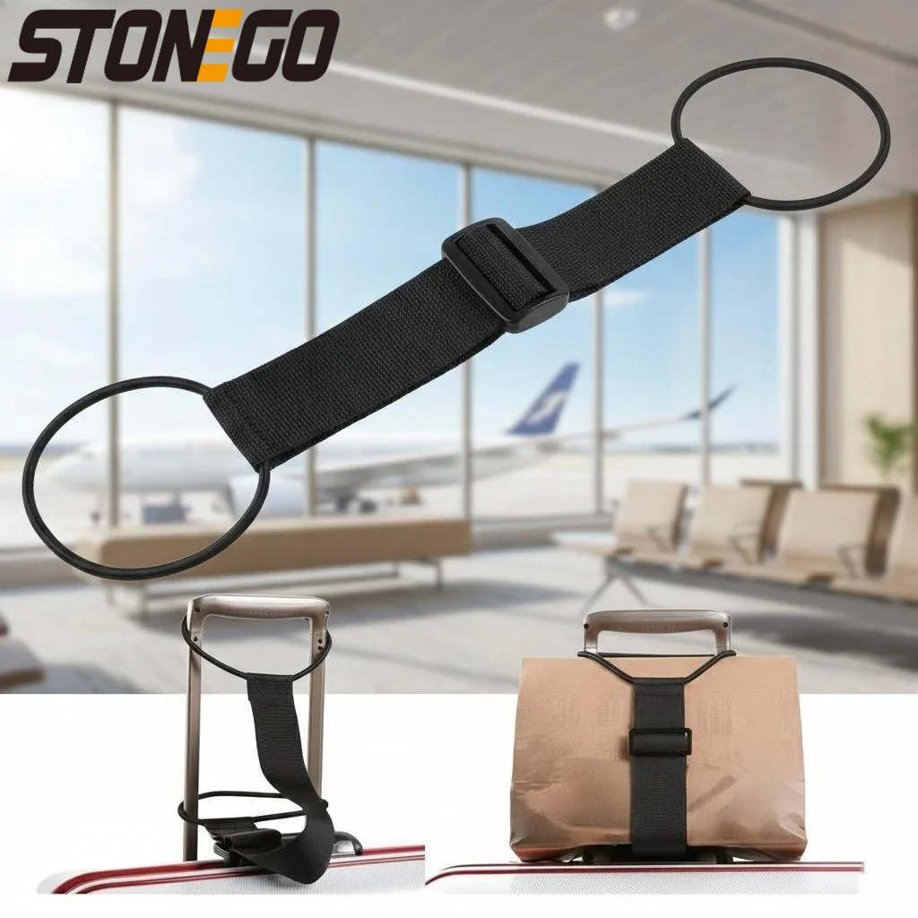 Adjustable Luggage Bungee Strap Universal Suitcase Carrier All Sizes Travel Essentials Secure Baggage Organizer