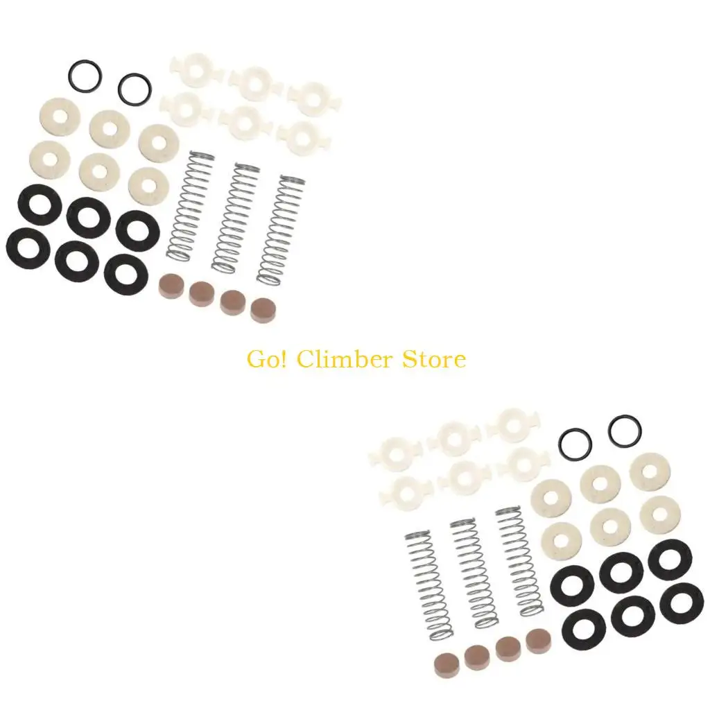 Q84C Cornet Trumpet Repair Parts Set 27 Piece Replacement Assortment with Springs, Felt Washers, Sealing Washers and Guide