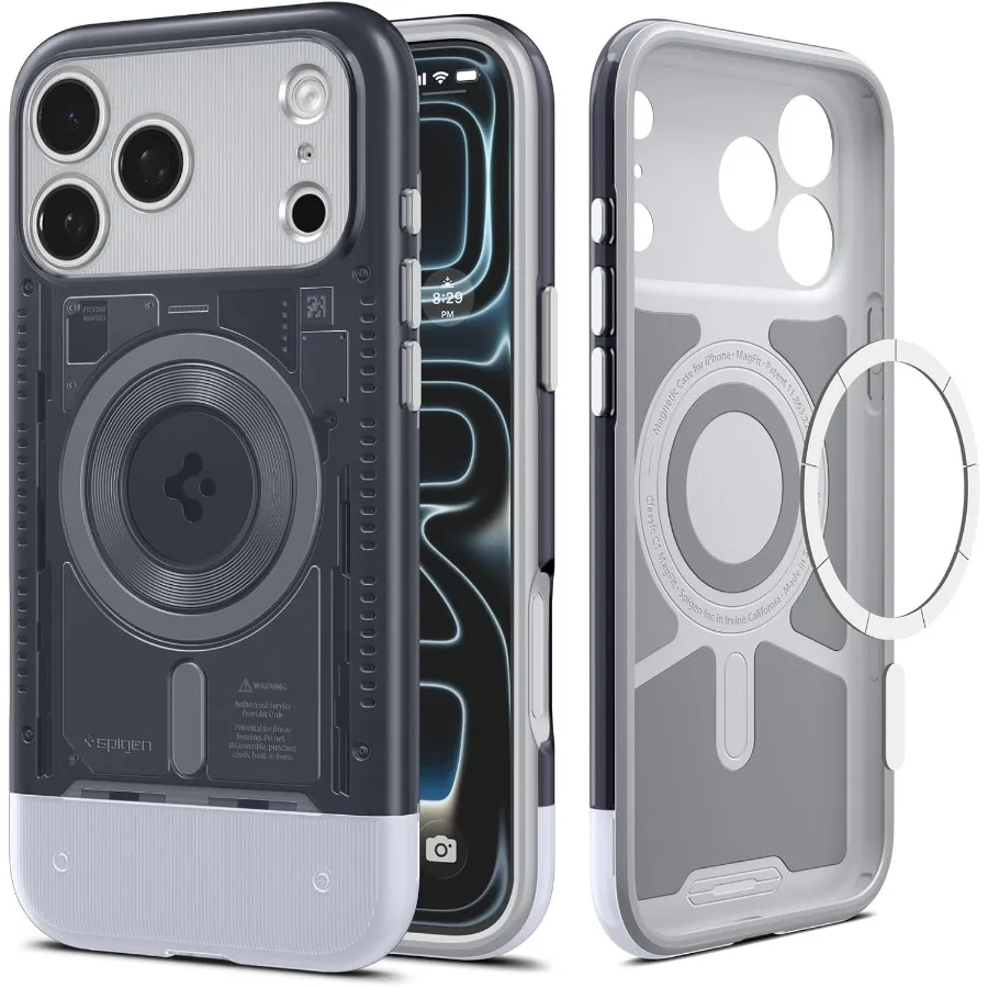 Per iPhone 17 Pro Custodia Classic C1 MagFit con controllo fotocamera coperto in TPU e compatibilità MagSafe