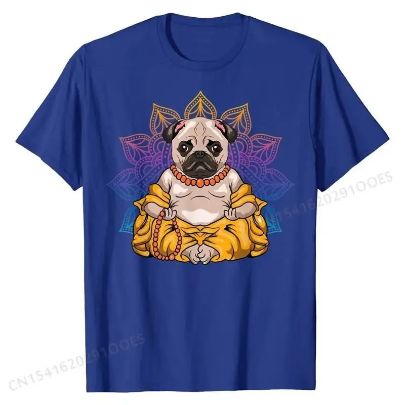 

Футболка с медитацией «Мопс Будда» Дзен-медитация Духовная футболка от S до 5Xl