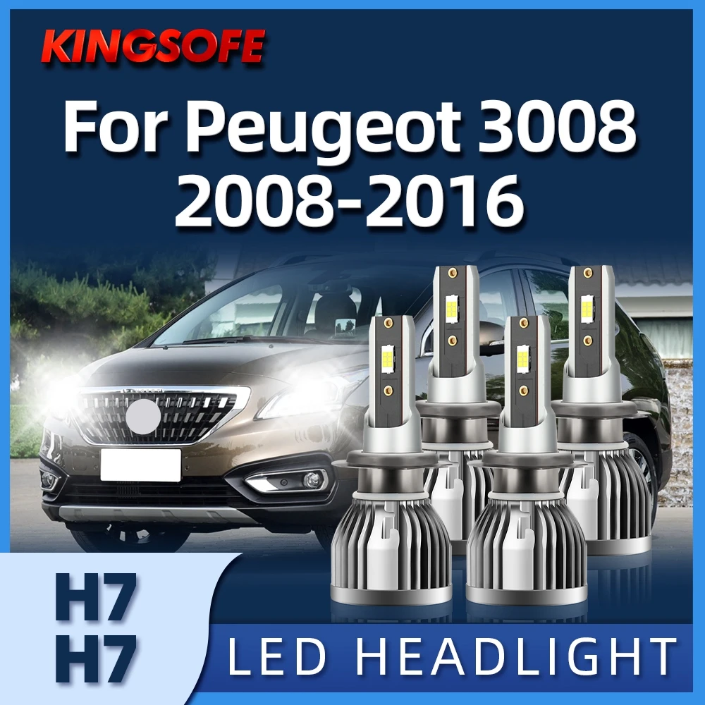 

KINGSOFE 110W H7 Car LED Headlight Bulbs Auto Headlamps For Peugeot 2008 2009 2010 2011 2012 2013 2014 2015 2016