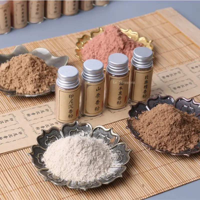 Log Laoshan Incense Powder DIY Hand-made Seal Incense Indonesian Agarwood Powder Cypress Powder Shannai Powder Incense Set