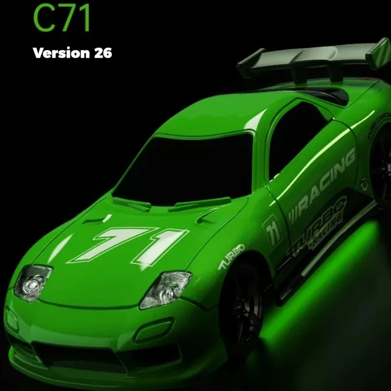 Turbo Racing 1/76 Scale Mini Rc Car C71 Micro Remote Control Sports Car For Indoor Racing Scene Hobby Adult Players