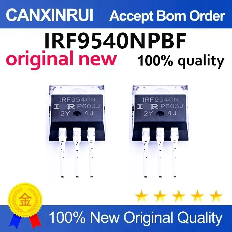 （5pcs-10pcs）Brand new original IRF9540NPBF TO-220 P-channel 100V-23A direct insertion MOSFET field-effect transistor