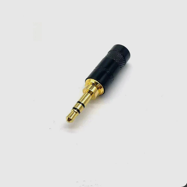 5 Pieces NYS231LBG Gold-plated Small Three Core Stereo Dual Channel 3.5mm Headphone Head and Tail Holes 6.5