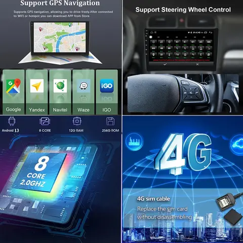 8 best sales touch screen video for mercedes benz c200 - №3