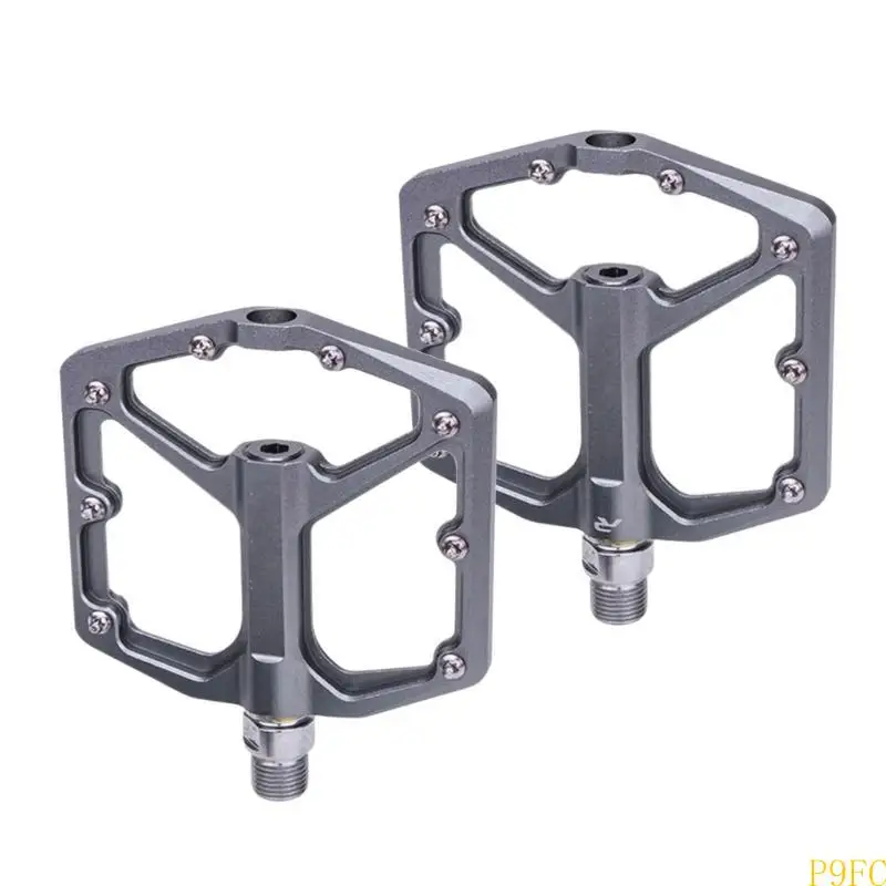 

P9FC Aluminum Alloy Smooth Bearings Nonslip Bicycles Pedals Mountain Bicycles Pedals