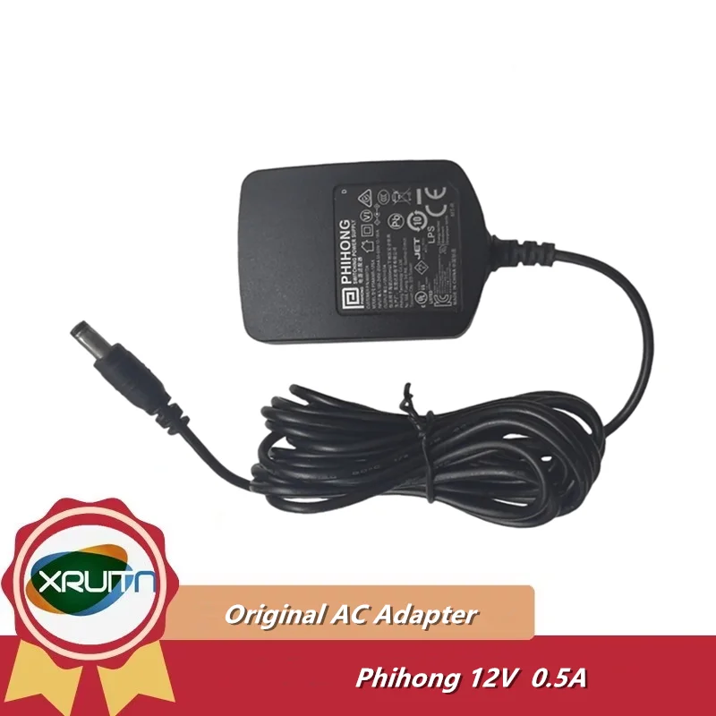 Original Phihong PSAA06R-120L6 46001724 Swithching Power Supply AC Adapter For Mettler Ohaus Charger 12V 0.5A US/EU/UK/AU Plug