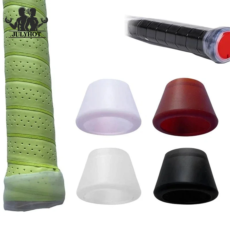 Tennis Racket Handle End Cover Protective Racquet Butt Cap Accessory Silicone Antislip Universal Easy Install