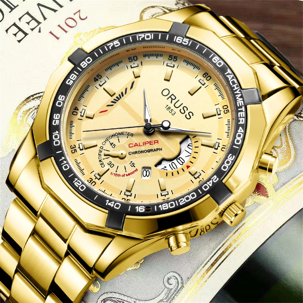 Echt aanmatigend zakelijk sporthorloge voor heren, hoogwaardige Koreaanse versie, eenvoudig lichtgevend herenhorloge met dubbele kalender