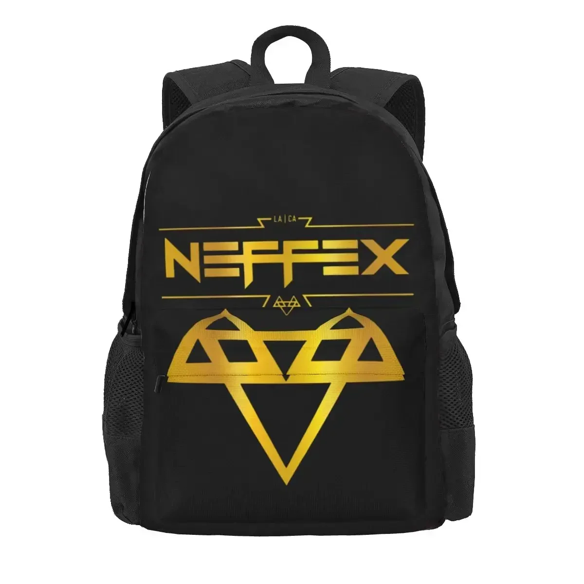 Neffex Logo Gold Large Capacity Backpack Fashion Training Gym Tote Bag Clothes Backpacks