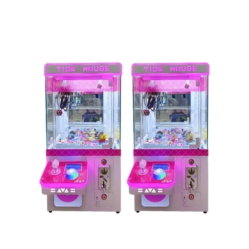 

Customized High Quality Mini Claw Crane Machine Coin-Operated Arcade Game For Home Amusement Park Children's Doll Entertainment