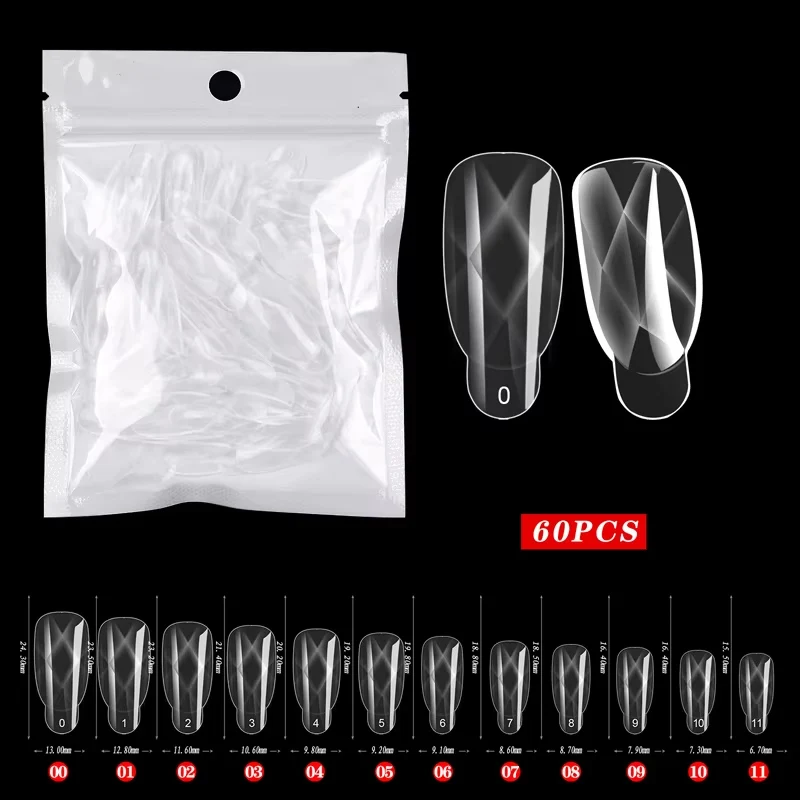 60 Teile/beutel Uv Gel Polieren Schnelle Gebäude Form Acryl Gefälschte Nail art Erinnerung Dual System Nagel Zubehör Verlängerung Nagel Form