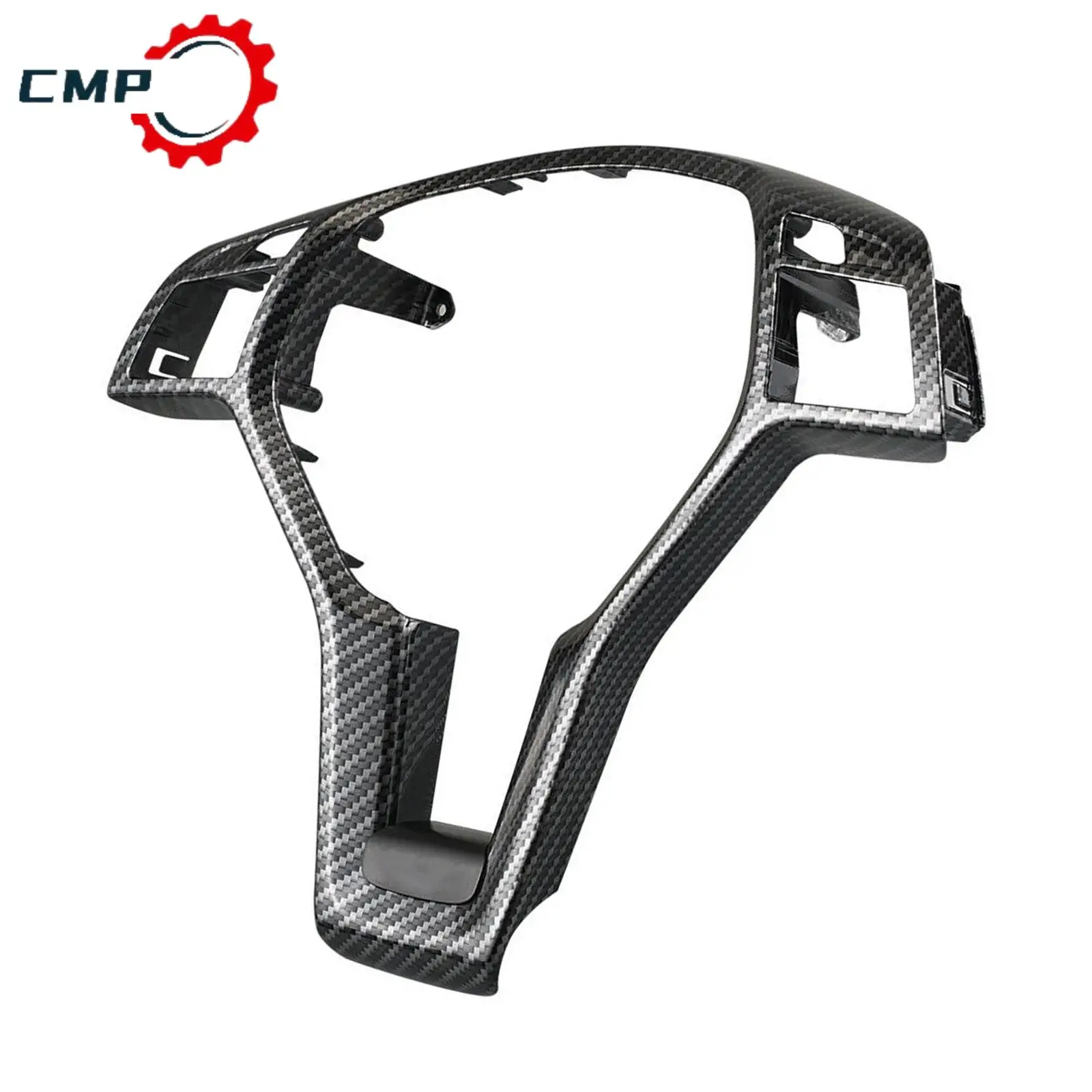 

1Pcs Steering Wheel Cover Trim For Mercedes-C-CLASS W204 C63 2012-2014 Carbon Fiber Style Automotive Interior Accessories