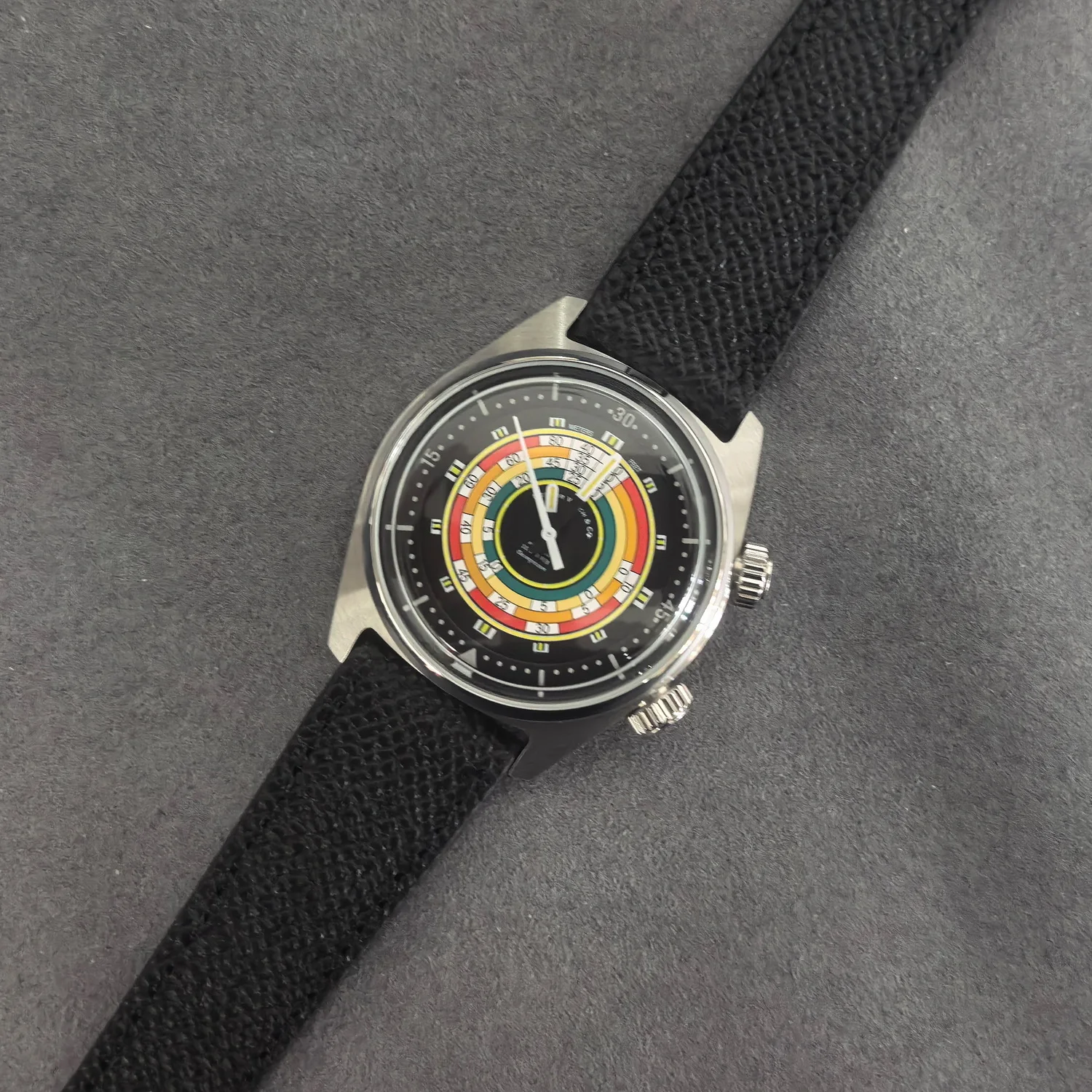 

PIERRE PAULIN мужские часы-пилот 38,5 мм механические наручные часы с ручным заводом 50 м водонепроницаемые KM стекло мировое время радужный циферблат M01D