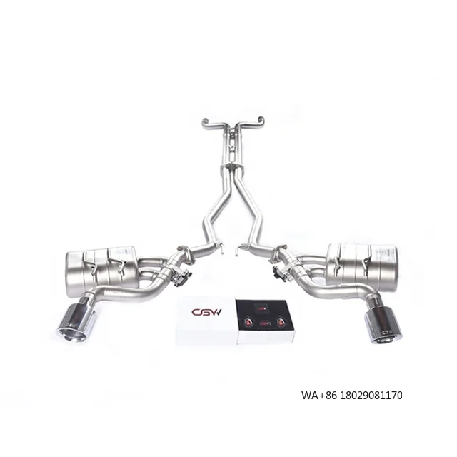 CGW Afable Exhaust Muffler Pipe with Voice Command Valve Control  for  3.6L MY 2011 Single Exhaust Tip