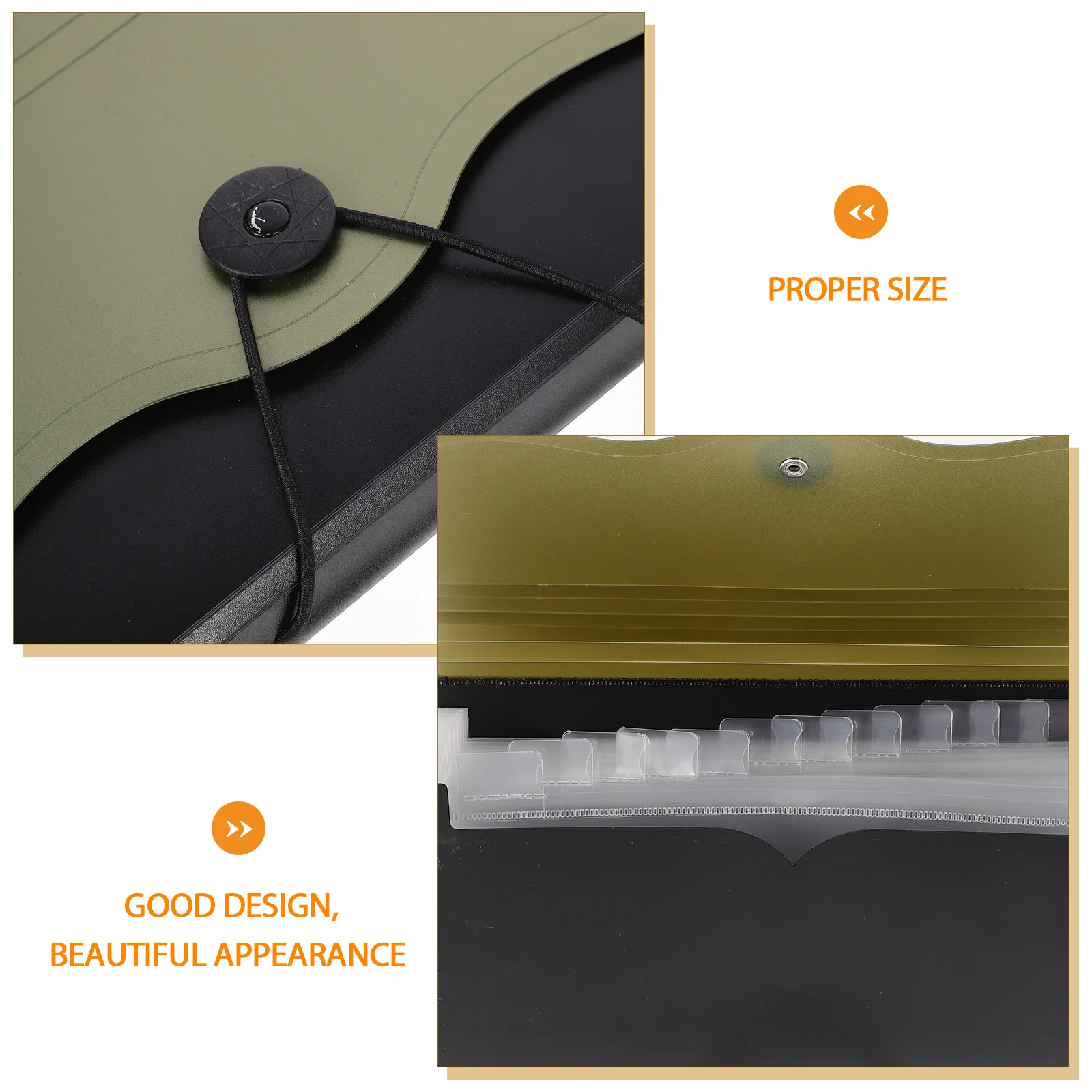 

Папка-гармошка большой емкости, расширяющийся органайзер для документов, портативная сумка для хранения файлов, многослойный дизайн для офиса, школы