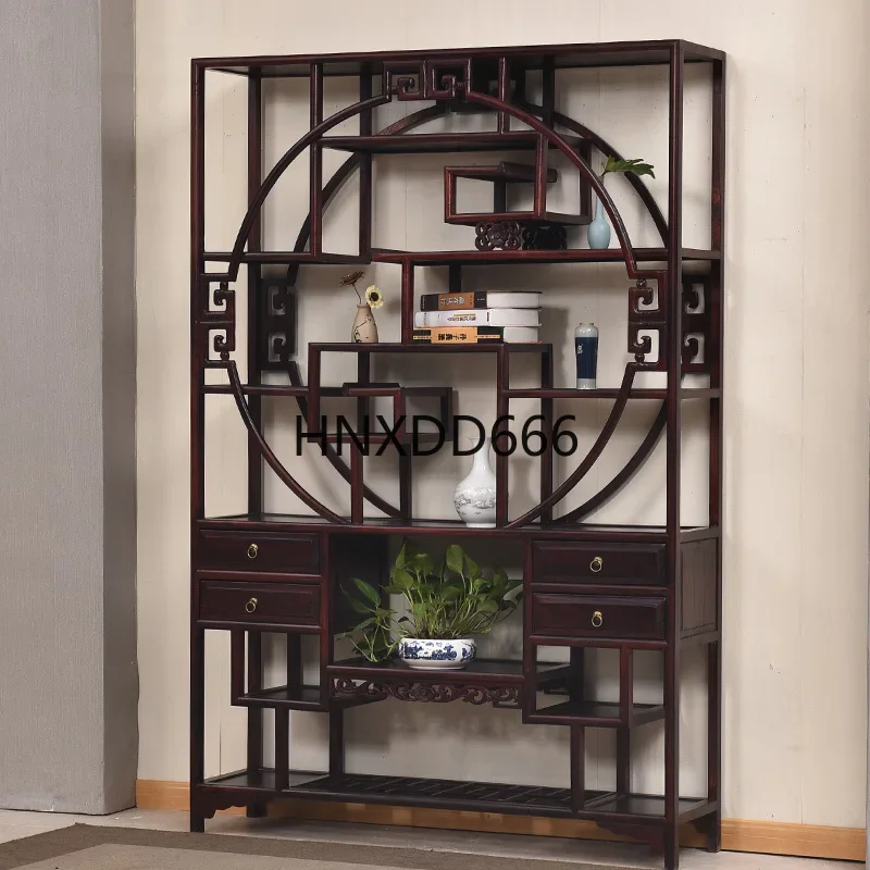 New Chinese solid wood rack Duobao Pavilion display rack