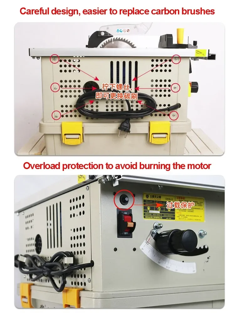 Sliding Wood Cutting Table Saw Wooden DIY Electric Saw Angle Adjustable Dustless Miter Saw 2024 NEW Model