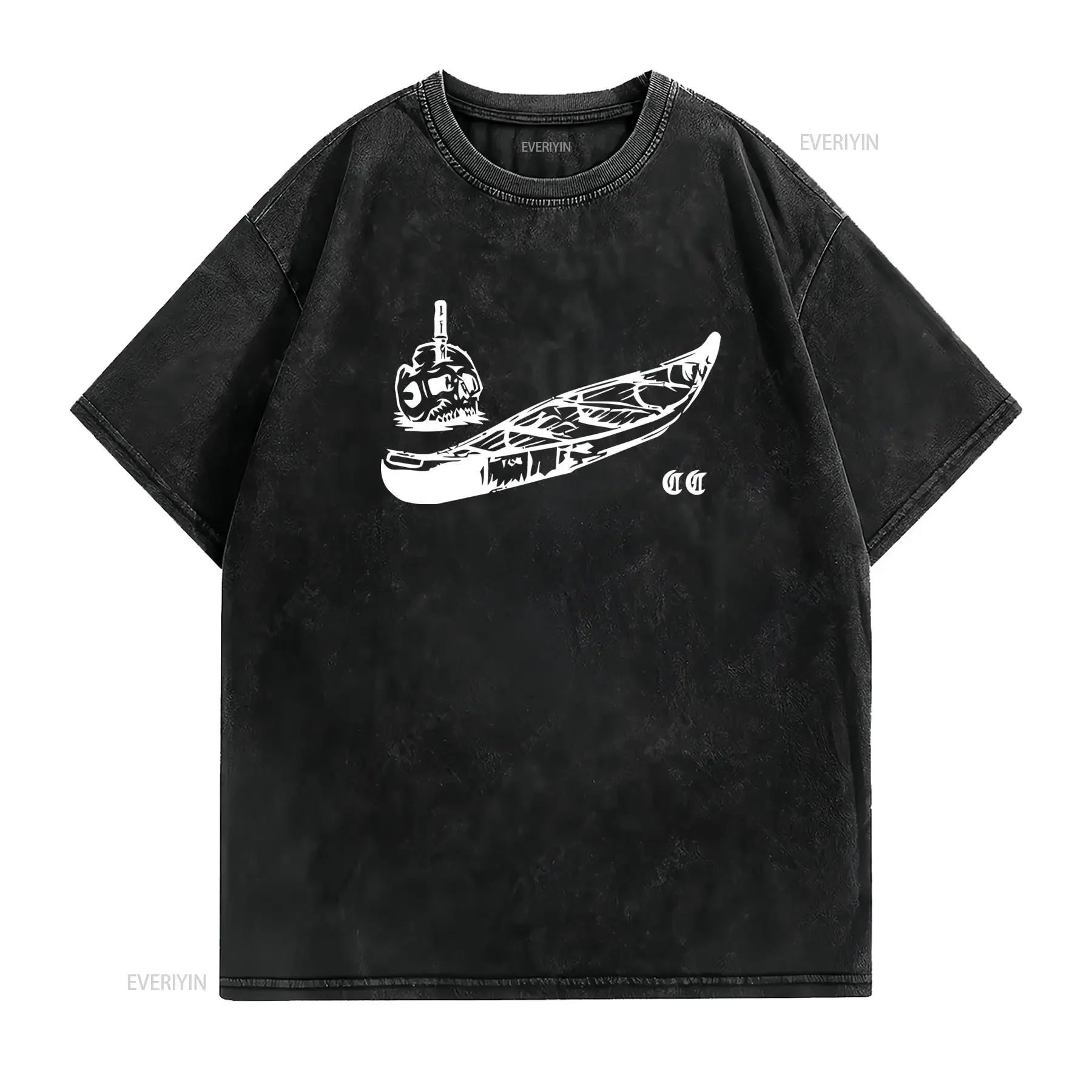 Gothic Black White Line Art Mechanical Shifter Biker Cool Casual Print T Shirt vintage Washed Stretched streetwear Comfortable