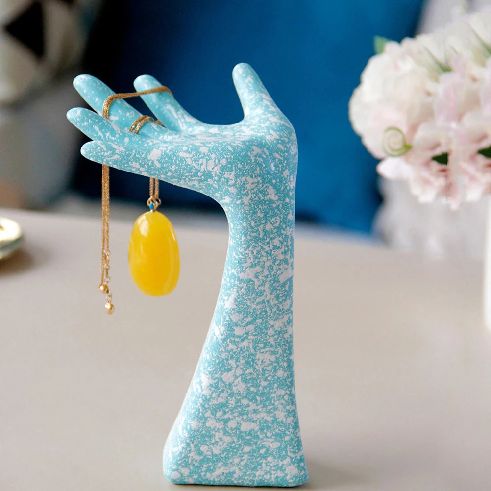 

2Pcs Desktop Decorative Hand-Shaped Holder Elegant Jewelry Display Stand for Bracelets