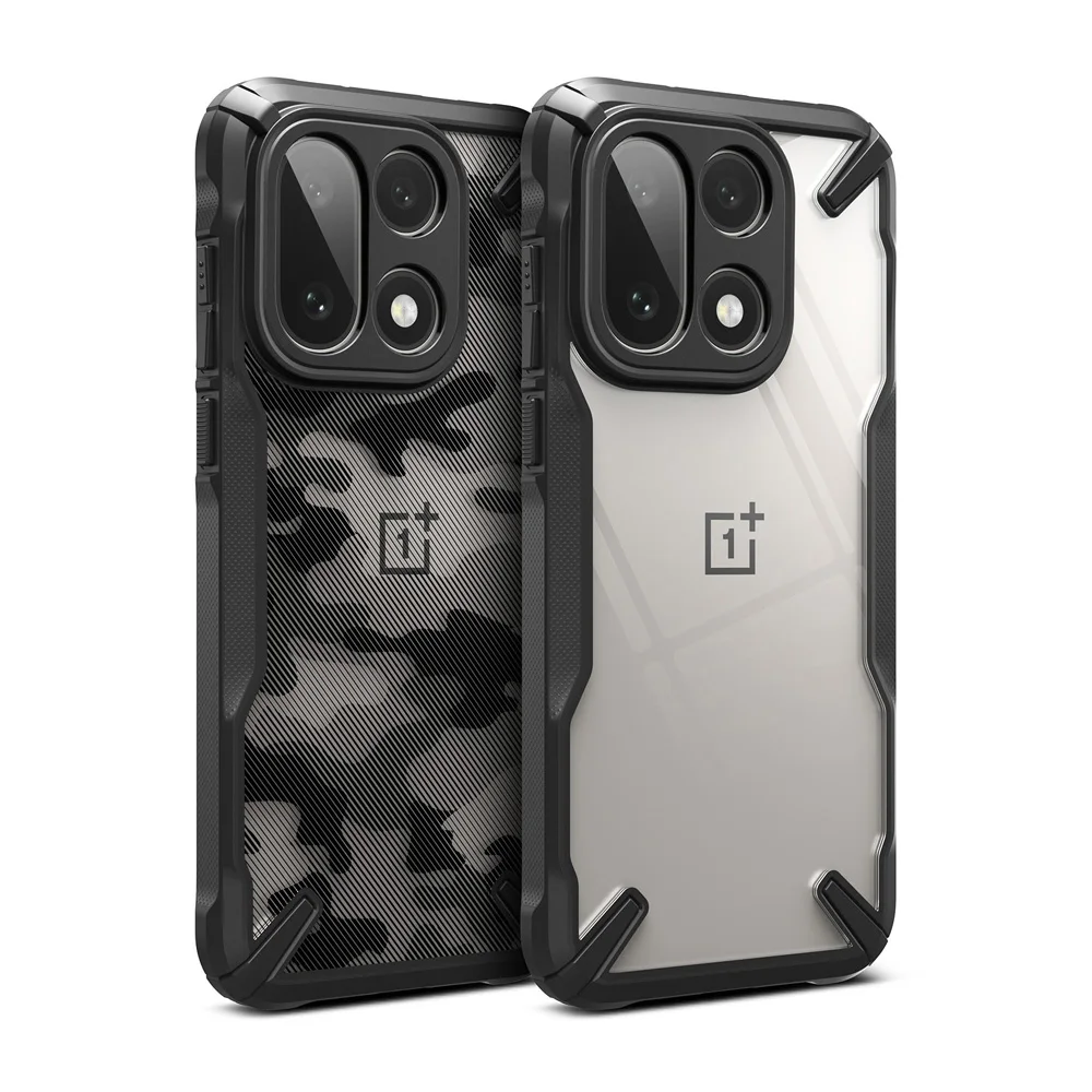 Ringke Fusion X pour Oneplus 15 coque double couche PC dos transparent et cadre en TPU souple housse de protection hybride robuste contre les chutes