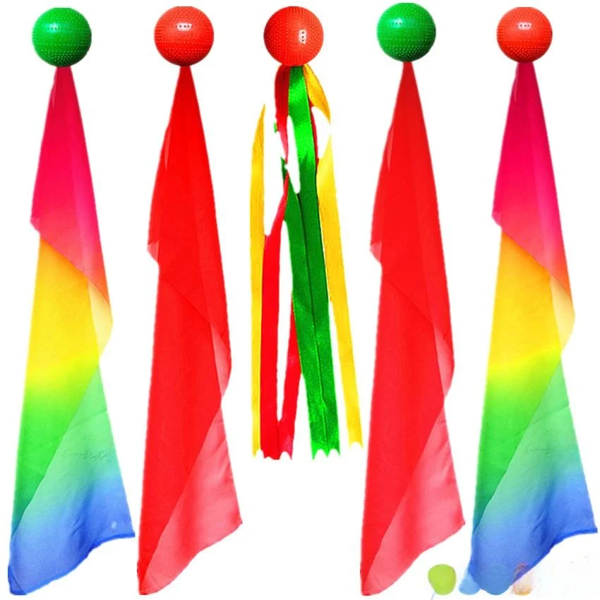 

Надувной силиконовый мяч для тай-чи с длинным шелковым шнуром для начинающих, гибкий мяч для фитнеса и спорта