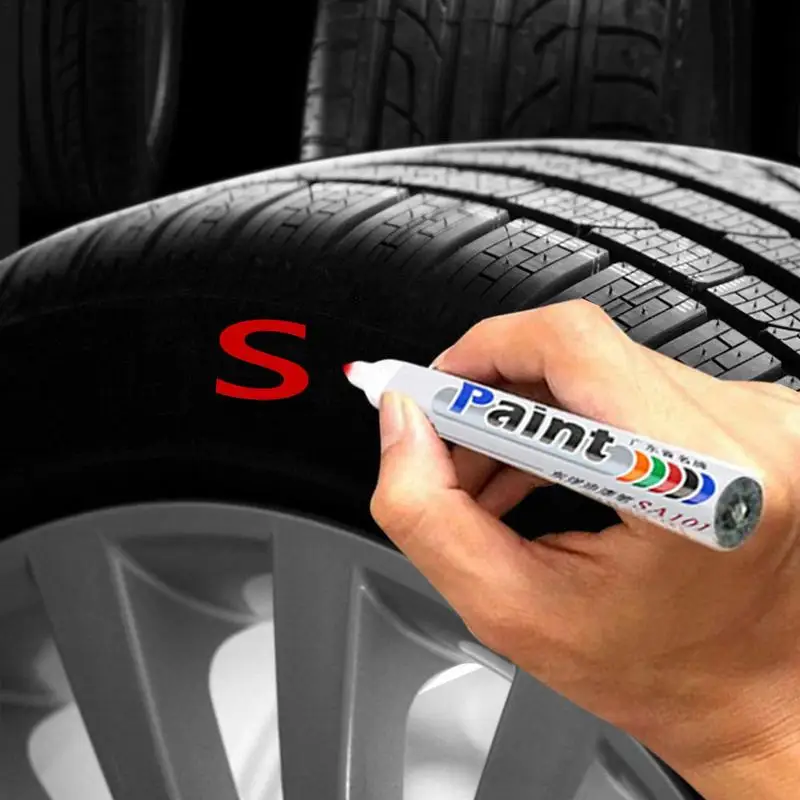 LT1101 White Tyre Paint Marker Pens Waterproof Permanent Pen Fit for Car Motorcycle Tyre Tread Rubber Metal Paint pen Touchup